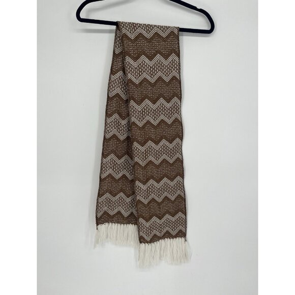 Figueroa Accessories - Figueroa Scarf Women Alpaca Rectangle 65x7.5 Fringe Brown Work Party Core